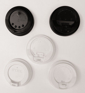 Porcellana Plastica piatto / Paper Dome Cup Coperchi per un caffè o gelato Bicchieri di carta fornitore