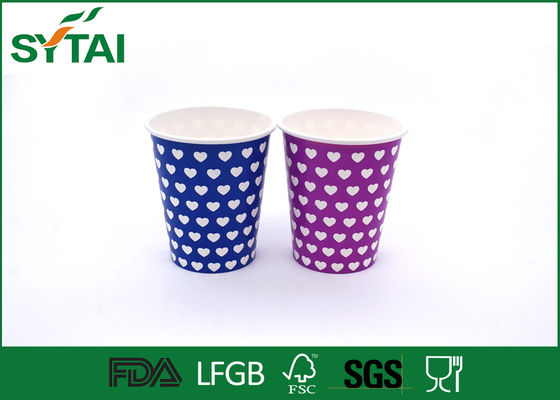 Eco - friendly Hot Drink Paper Cups Disposable , insulated paper coffee cups Single PE Coated