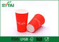 La tazza di carta rossa stampata su misura 500 ml 16 OZ dell'inchiostro del commestibile porta via fornitore